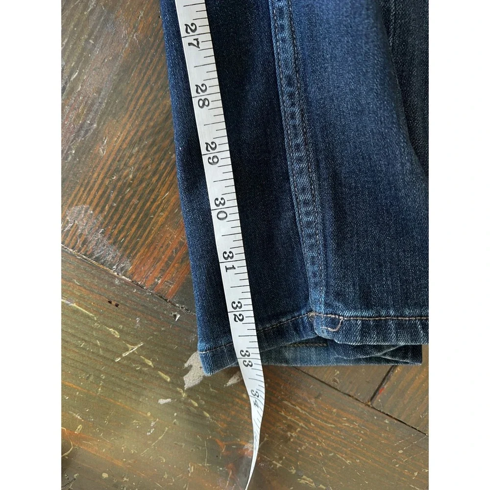 PAIGE Federal Dark Wash Denim Jeans 38x32 Straight Leg Stretch - Picture 7 of 10